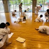 北島道場の林さんが出稽古に 子どもが４名稽古を体験
