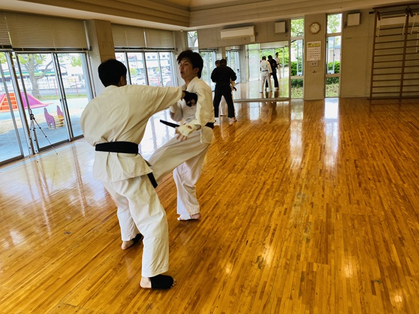 長男と私の組手