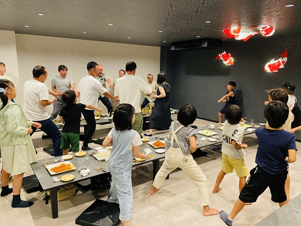 気合いの入った号令で