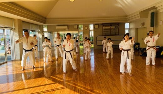 昇級昇段審査に向けた最後の道場生の気持ちを奮い立たせる稽古を
